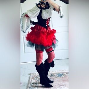 Mardi Gras pirate Buccaneer swashbuckler, renaissance, Marie Antoinnette, S-M